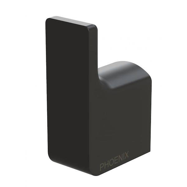 Phoenix Gloss Robe Hook-Matte Black - robe hook - The blue space