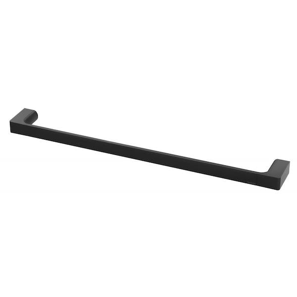 Phoenix Gloss Single Towel Rail-Matte Black 600- the blue space