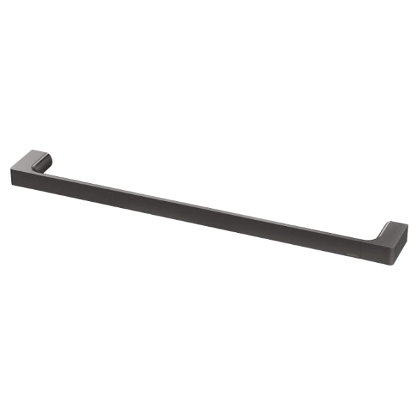 Phoenix Gloss Single Towel Rail - Brushed Carbon