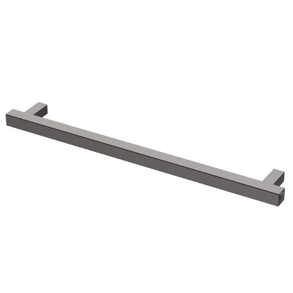 Phoenix Heated Towel Rail Square 600mm - Brushed Carbon - 651-8760-31 - Horizontal View
