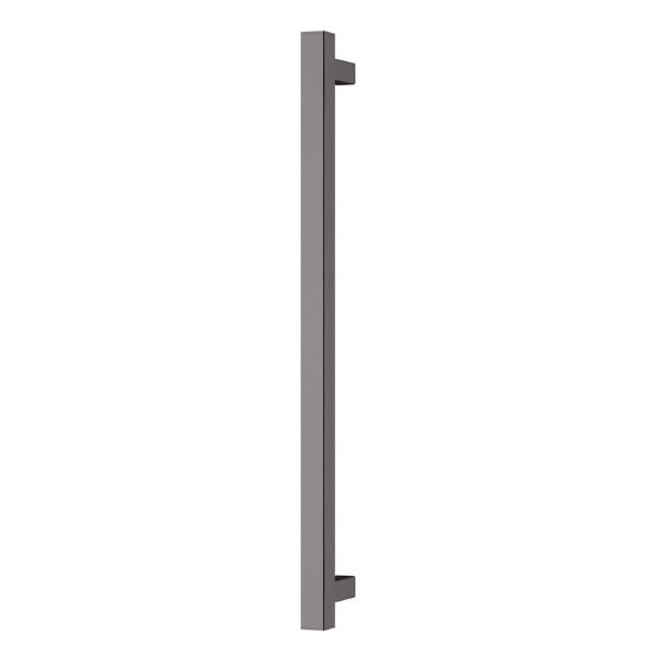 Phoenix Heated Towel Rail Square 600mm - Brushed Carbon - Image 1