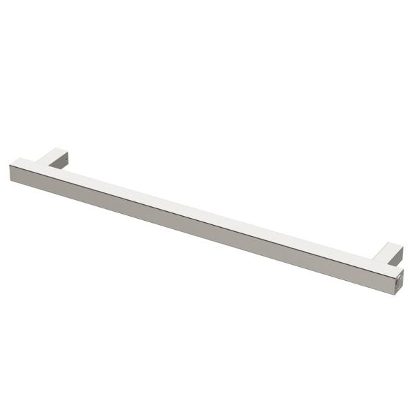 Phoenix Heated Towel Rail Square 800mm - Brushed Nickel - 651-8761-40 - Horizontal View