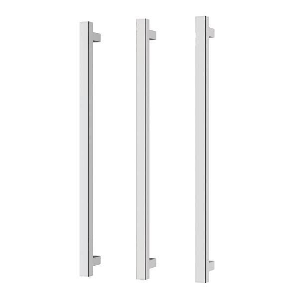 Phoenix Heated Triple Towel Rail Square 800mm - Chrome - Image 1