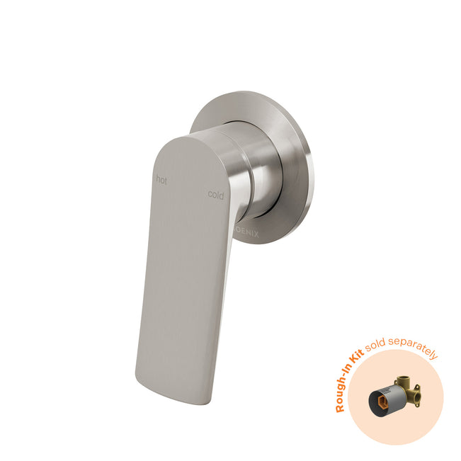 Phoenix Kusabi Switchmix Shower Wall Mixer Fit Off Kit - Brushed Nickel 138-2805-40-1 - The Blue Space