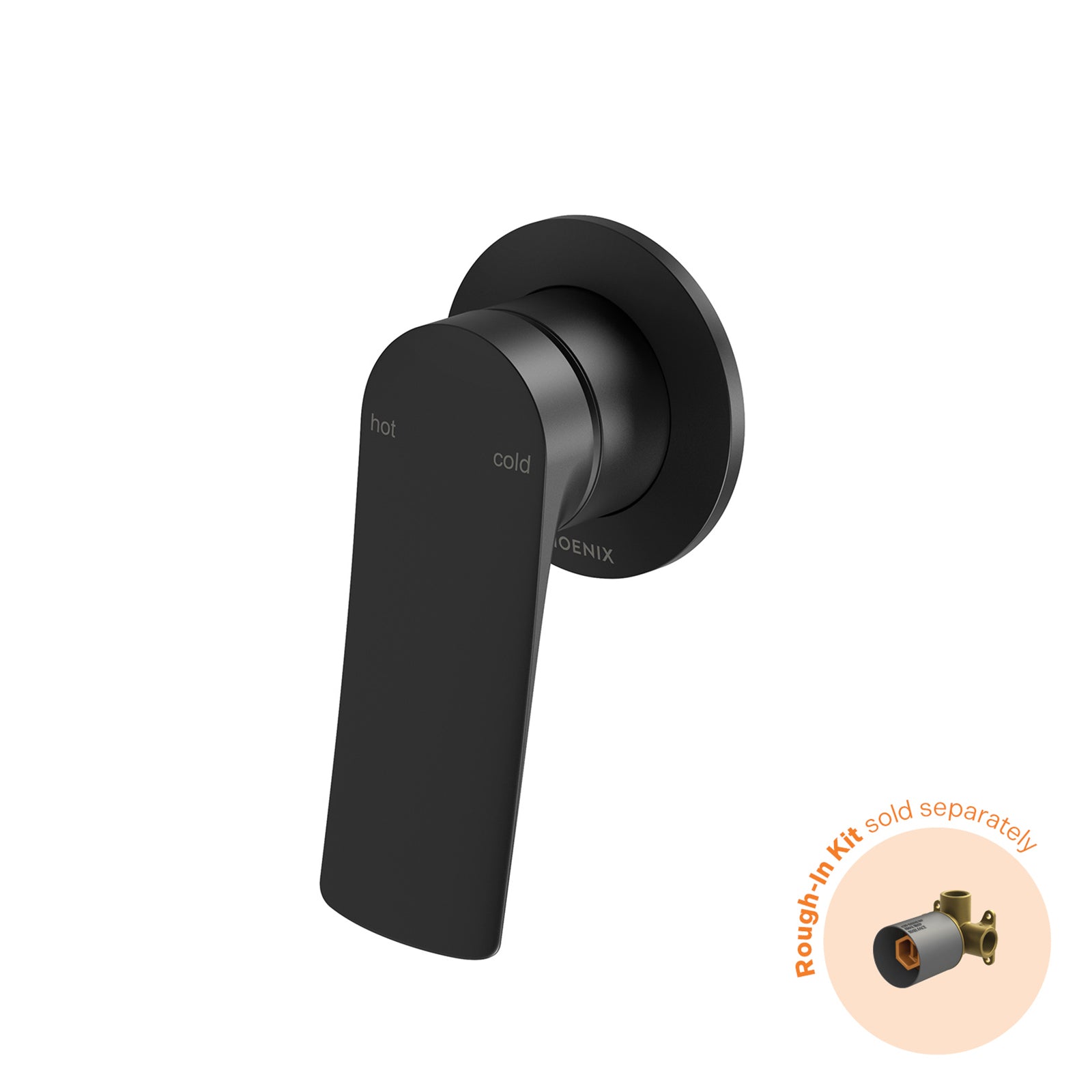 Phoenix Kusabi Switchmix Shower Wall Mixer Fit Off Kit - Matte Black 138-2805-10-1 - The Blue Space