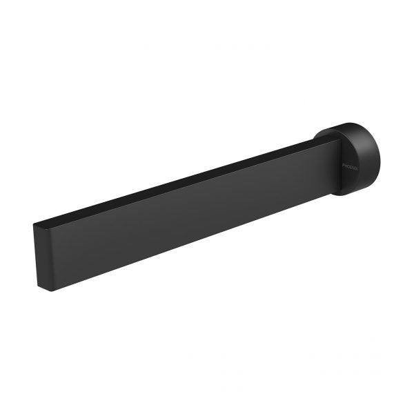 Phoenix Lexi MKII Basin/Bath Outlet 200mm Matte Black - The Blue Space