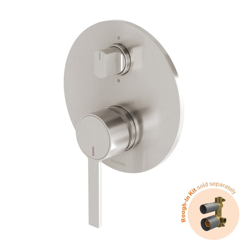 Phoenix Lexi MKII SwitchMix Shower/Bath Diverter Mixer (Fit-Off Kit Only) - Brushed Nickel