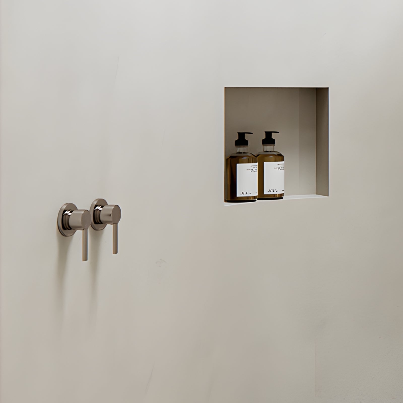 Main Phoenix Lexi Mkii Switchmix Shower Wall Mixer - Brushed Nickel 123-2800-40 - The Blue Space
