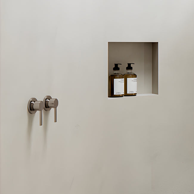 Main Phoenix Lexi Mkii Switchmix Shower Wall Mixer - Brushed Nickel 123-2800-40 - The Blue Space