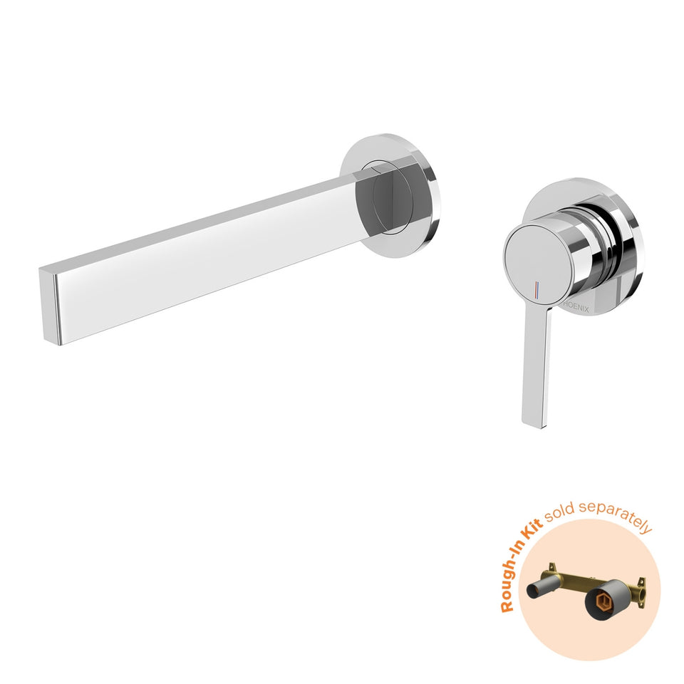 Phoenix Lexi MKII SwitchMix Wall Basin Mixer Set 200mm (Fit-Off Kit Only) - Chrome