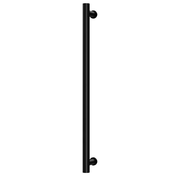 Phoenix Heated Towel Rail Round 800mm - Matte Black - Image 1