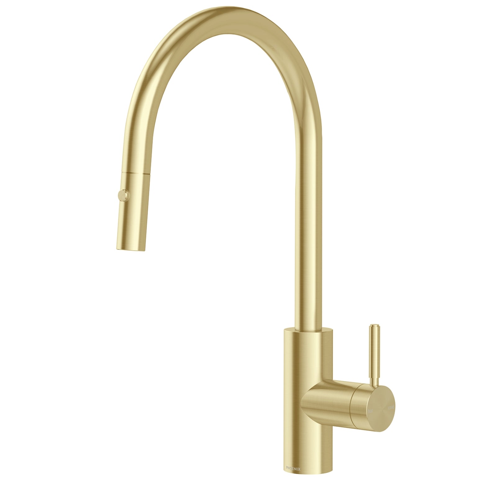 Mixer Phoenix Sink Package 2 - Matte White Sink & Brushed Gold Mixer 312-2038-12 - The Blue Space