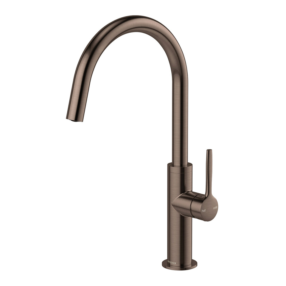 Phoenix Vask Sink Mixer 190mm - Brushed Bronze