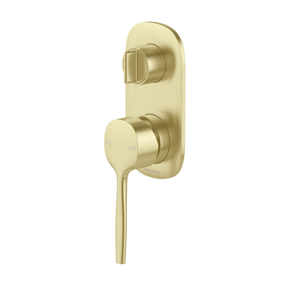 Phoenix Vask SwitchMix Shower / Bath Diverter Mixer (Complete Kit) - Brushed Gold