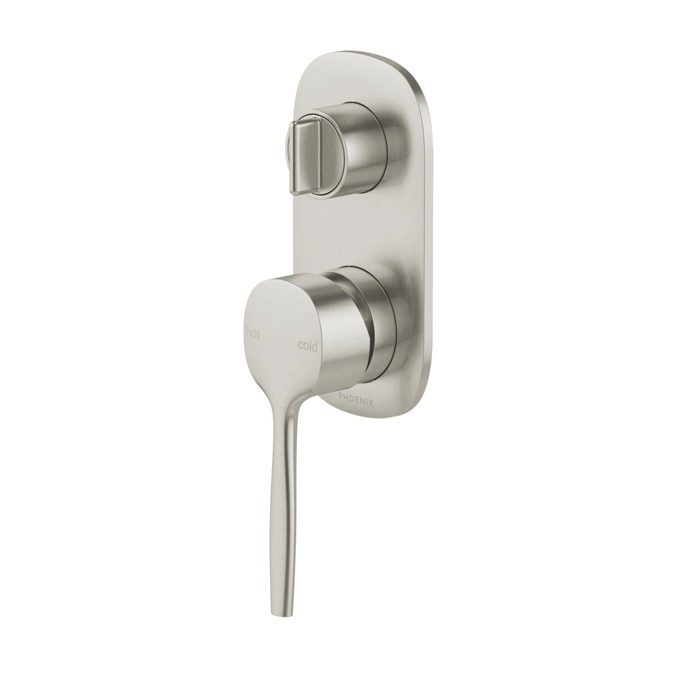 Phoenix Vask SwitchMix Shower / Bath Diverter Mixer (Complete Kit) - Brushed Nickel