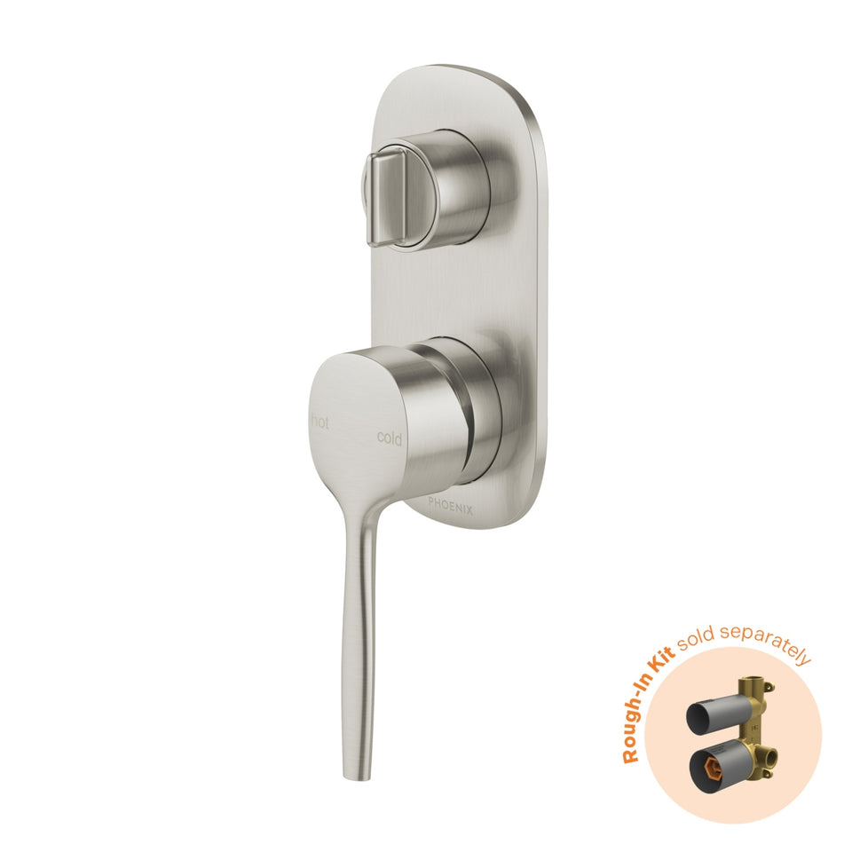 Phoenix Vask SwitchMix Shower / Bath Diverter Mixer (Fit-Off Kit Only) - Brushed Nickel