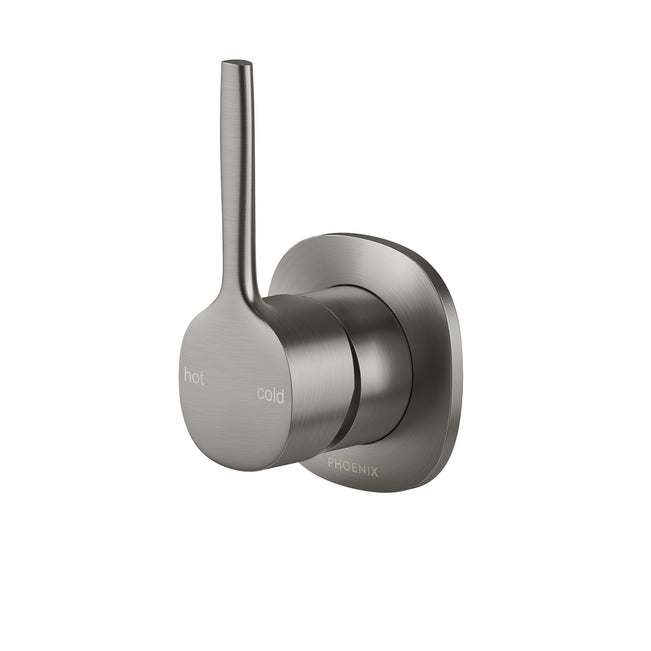 Phoenix Switchmix Shower Wall Mixer Pin Up Complete Kit - Brushed Carbon 139-2801-31-1 - The Blue Space