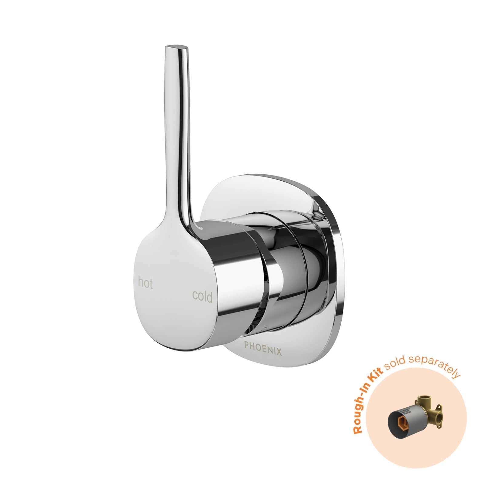 Phoenix Switchmix Shower Wall Mixer Pin Up Fit Off Kit Only - Chrome 139-2808-00-1 - The Blue Space
