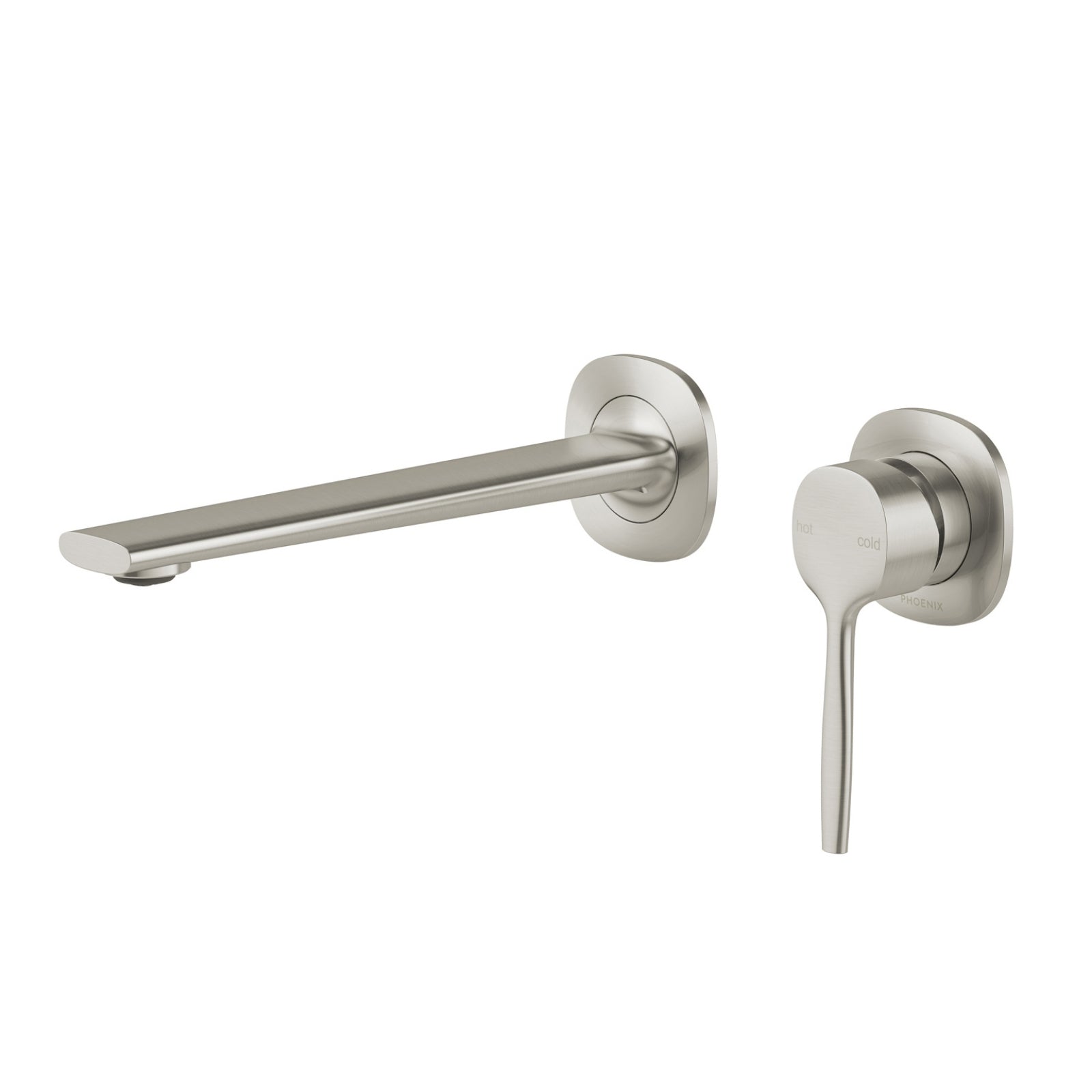 Phoenix Switchmix Wall Basin Bath Mixer Set 200mm Complete Kit - Brushed Nickel 139-2810-40-1 - The Blue Space