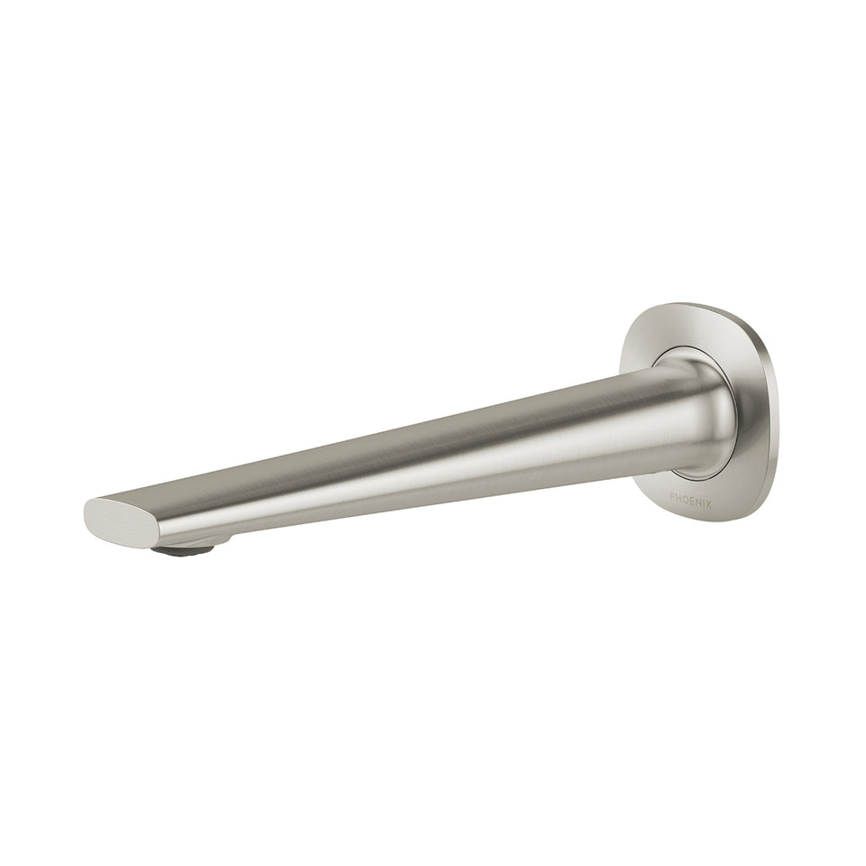 Phoenix Vask Wall Basin / Bath Outlet 200mm - Brushed Nickel