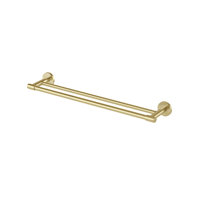 Phoenix Vivid MKII Double Towel Rail 600mm - Brushed Gold 146-8110-12