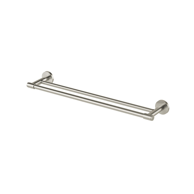 Phoenix Vivid MKII Double Towel Rail 600mm - Brushed Nickel 146-8110-40