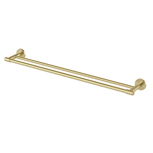 Phoenix Vivid MKII Double Towel Rail 800mm - Brushed Gold 146-8130-12