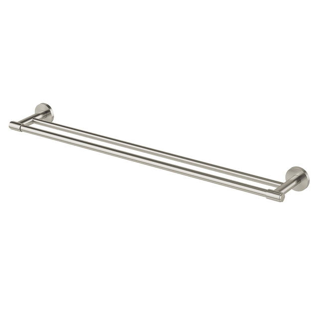 Phoenix Vivid MKII Double Towel Rail 800mm - Brushed Nickel 146-8130-40