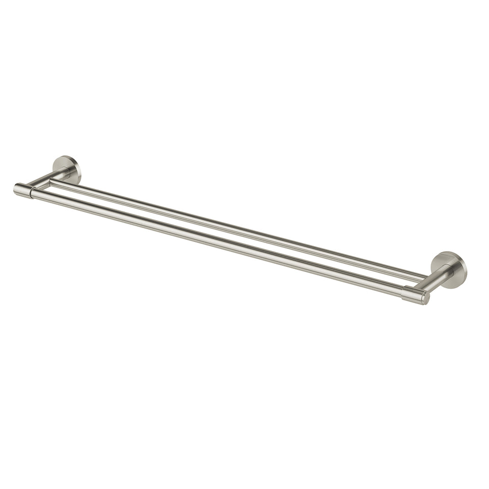 Phoenix Vivid MKII Double Towel Rail 800mm - Brushed Nickel