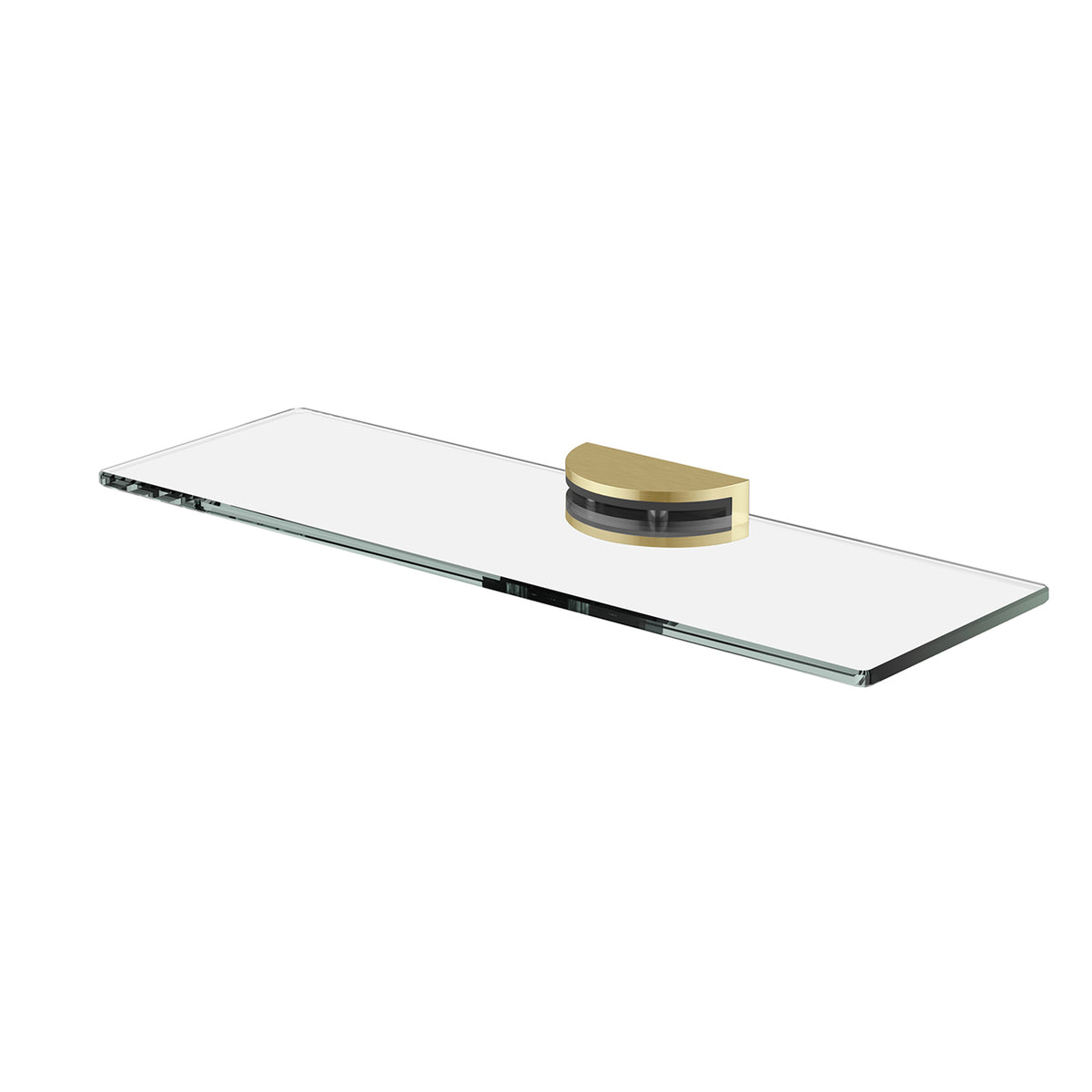 Phoenix Vivid MKII Glass Shelf 300mm - Brushed Gold 146-8600-12