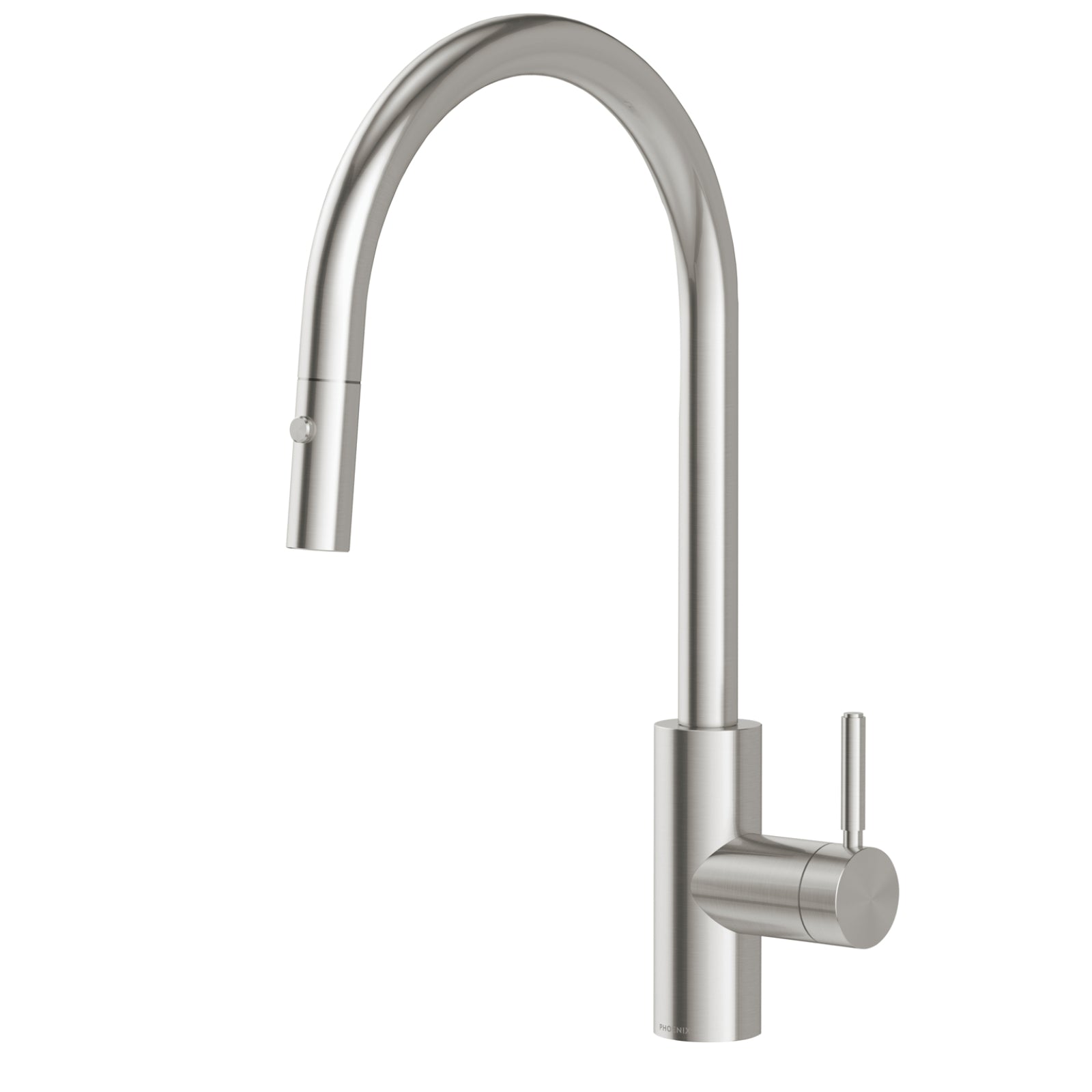 Phoenix Vivid MKII Pull Out Sink Mixer 230mm Gooseneck - Stainless Steel 146-7120-51-1 - The Blue Space