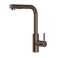 Phoenix Vivid MKII Pull Out Sink Mixer 230mm L Shaped - Brushed Bronze 146-7125-24-1 - The Blue Space