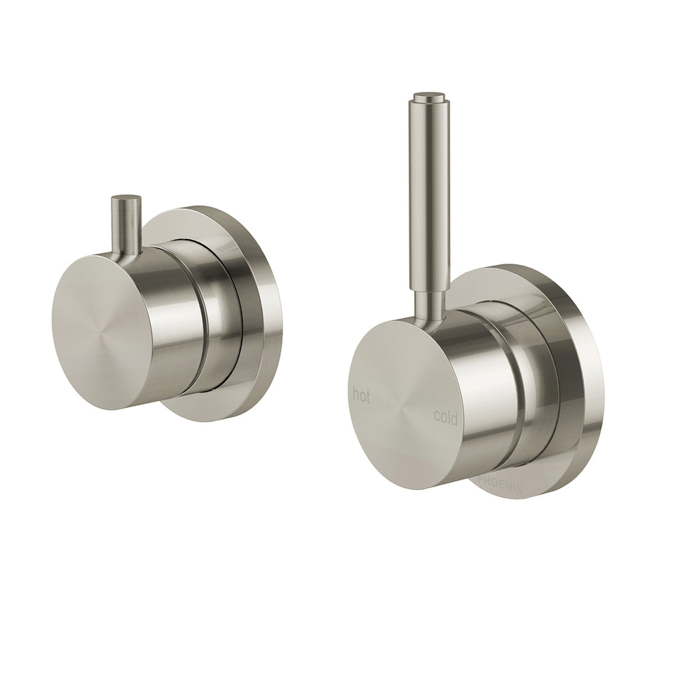 Phoenix Vivid MKII SwitchMix Shower / Bath Diverter Mixer Pin Up - Brushed Nickel