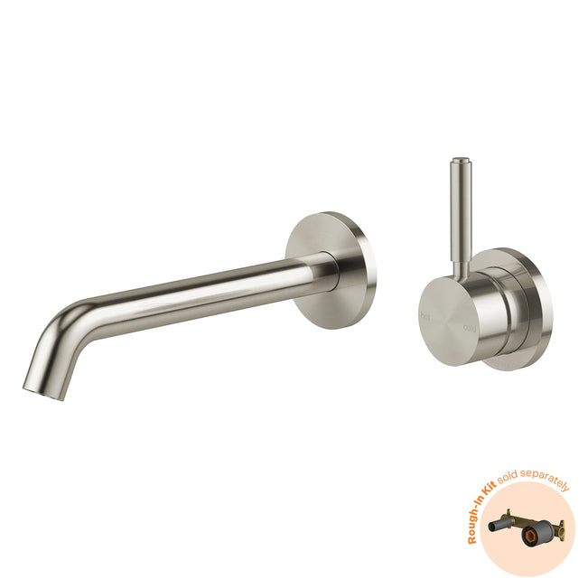 Phoenix Vivid MKII Switchmix Wall Basin Bath Mixer Set 200mm Pin Up Fit Off Kit - Brushed Nickel 146-2822-40-1 - The Blue Space