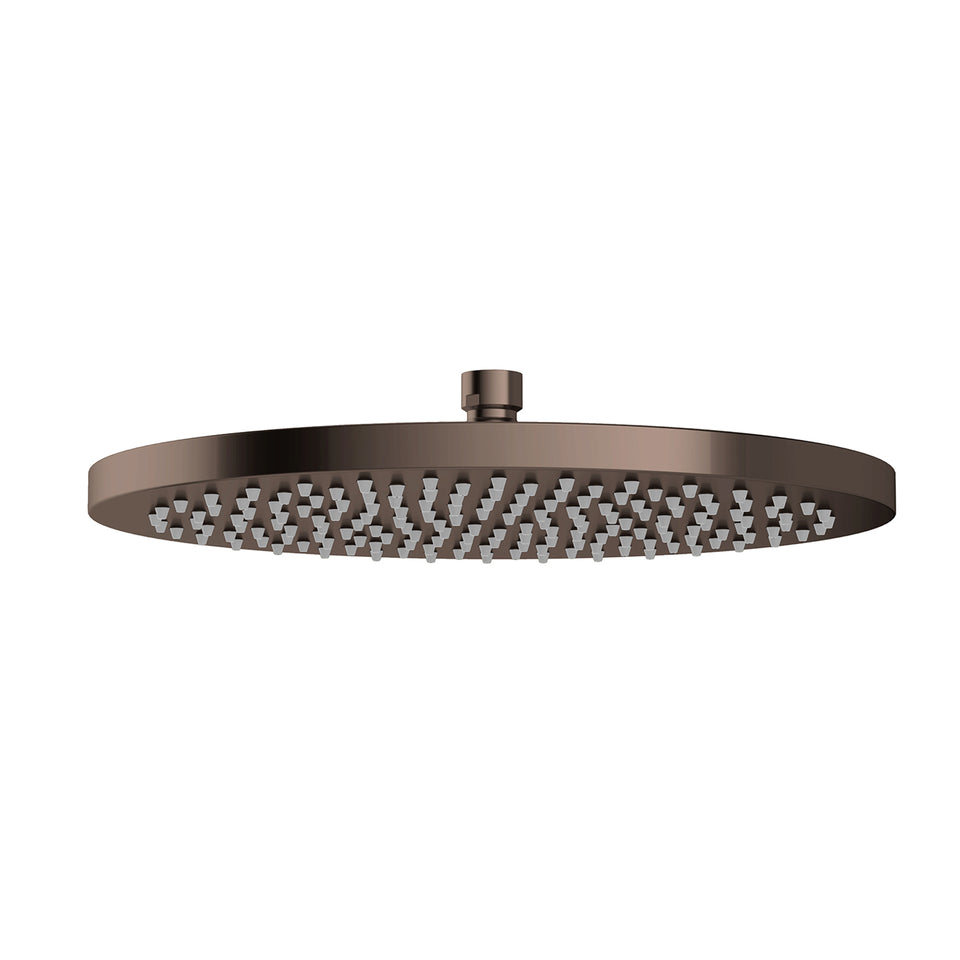 Phoenix Vivid Shower Rose 300mm Round - Brushed Bronze