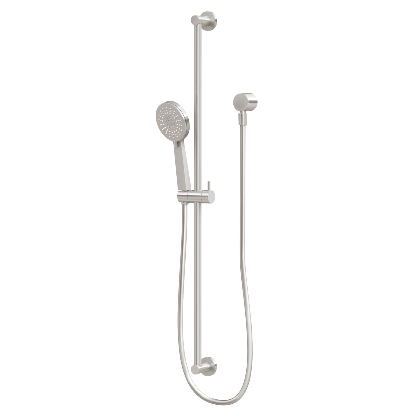 Phoenix Vivid Slimline Extended Rail Shower - Brushed Nickel VS6835-40 - The Blue Space