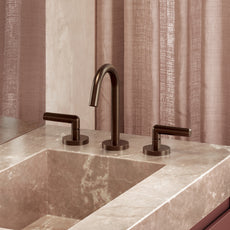 Lifestyle 2 Phoenix Vivid Slimline Plus Lever Basin Set - Brushed Bronze 119-1030-24-1 - The Blue Space
