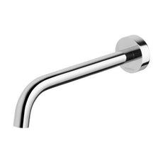 Phoenix Vivid Slimline Wall Bath Outlet 230mm Curved - Chrome VS7640-00-1 - The Blue Space