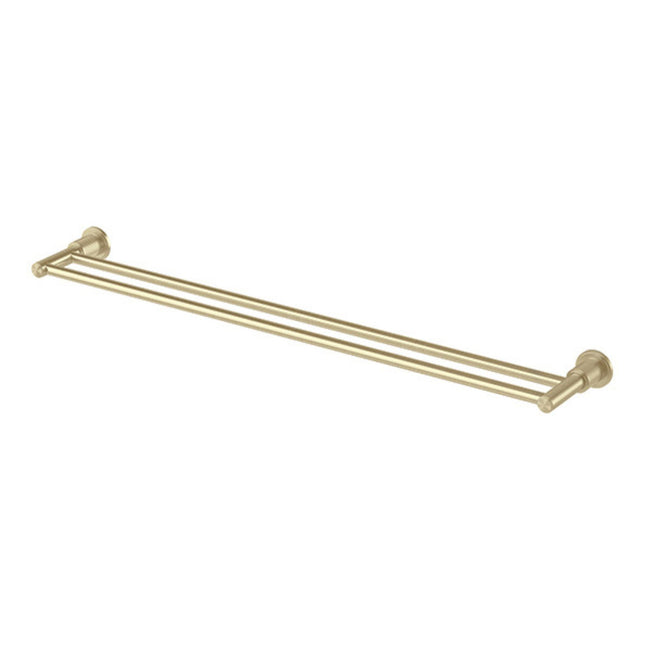 Phoenix Wiltern Double Towel Rail 800mm Brushed Gold 144-8130-12 - The Blue Space