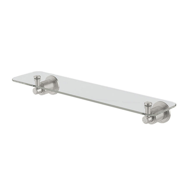 Phoenix Wiltern Glass Shelf 450mm Brushed Nickel 144-8600-40 - The Blue Space