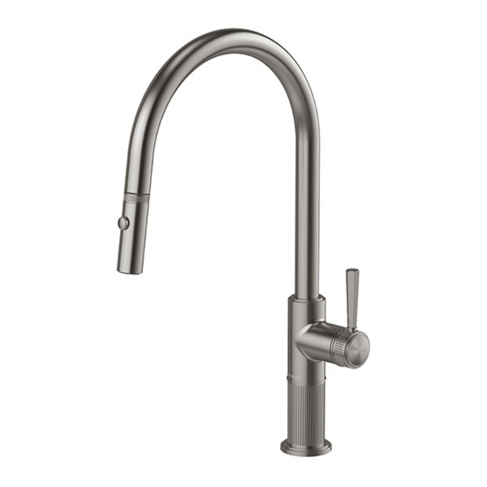 Phoenix Wiltern Pull Out Sink Mixer 230mm - Brushed Carbon 144-7105-31-1 - The Blue Space