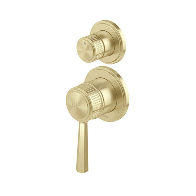 Phoenix Wiltern SwitchMix Shower / Bath Diverter Mixer (Complete Kit) - Brushed Gold 144-2910-12-1 - The Blue Space