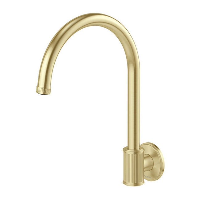 Phoenix Wiltern Wall Sink Outlet 180mm - Brushed Gold 144-0870-12-1 - The Blue Space