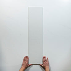 With Hand Plastra Smooth White Matte Porcelain Tile 22.5 x 900mm RIGCLOSM1 - The Blue Space