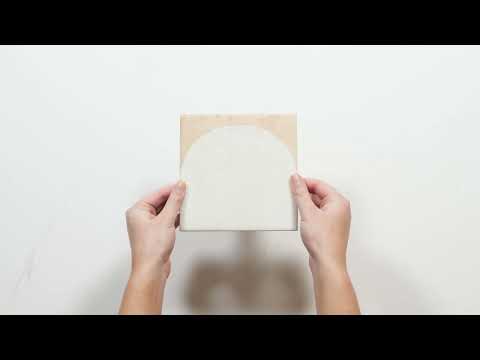 Soluna Arc White Porcelain Tile 150 x 150mm