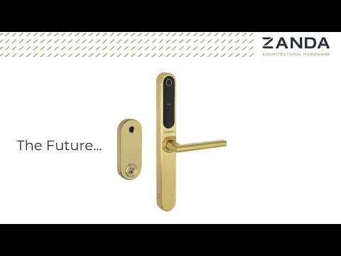 Zanda Stealth Smart Lock Longplates Satin Brass