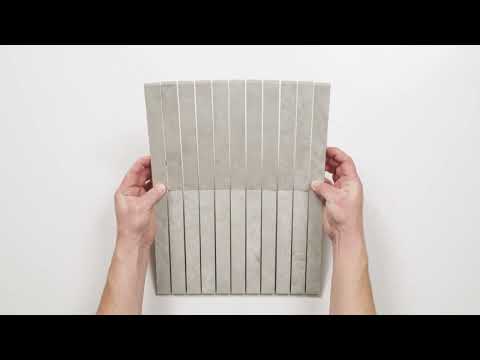 Valerie Silver Porcelain Finger Mosaics P5 392 x 295mm sheets