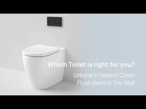 Build Your In-Wall Toilet: Caroma Urbane II Cleanflush Wall Faced Toilet Pan with Geberit Sigma Cistern Option