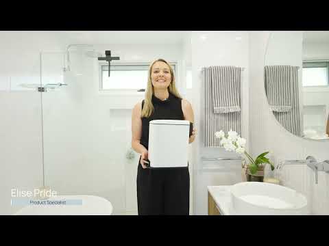 Bao 5L Rectangular Bathroom Bin Matt White