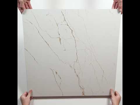 Sereno White Marble Grain Honed Porcelain Tile 600 x 600mm